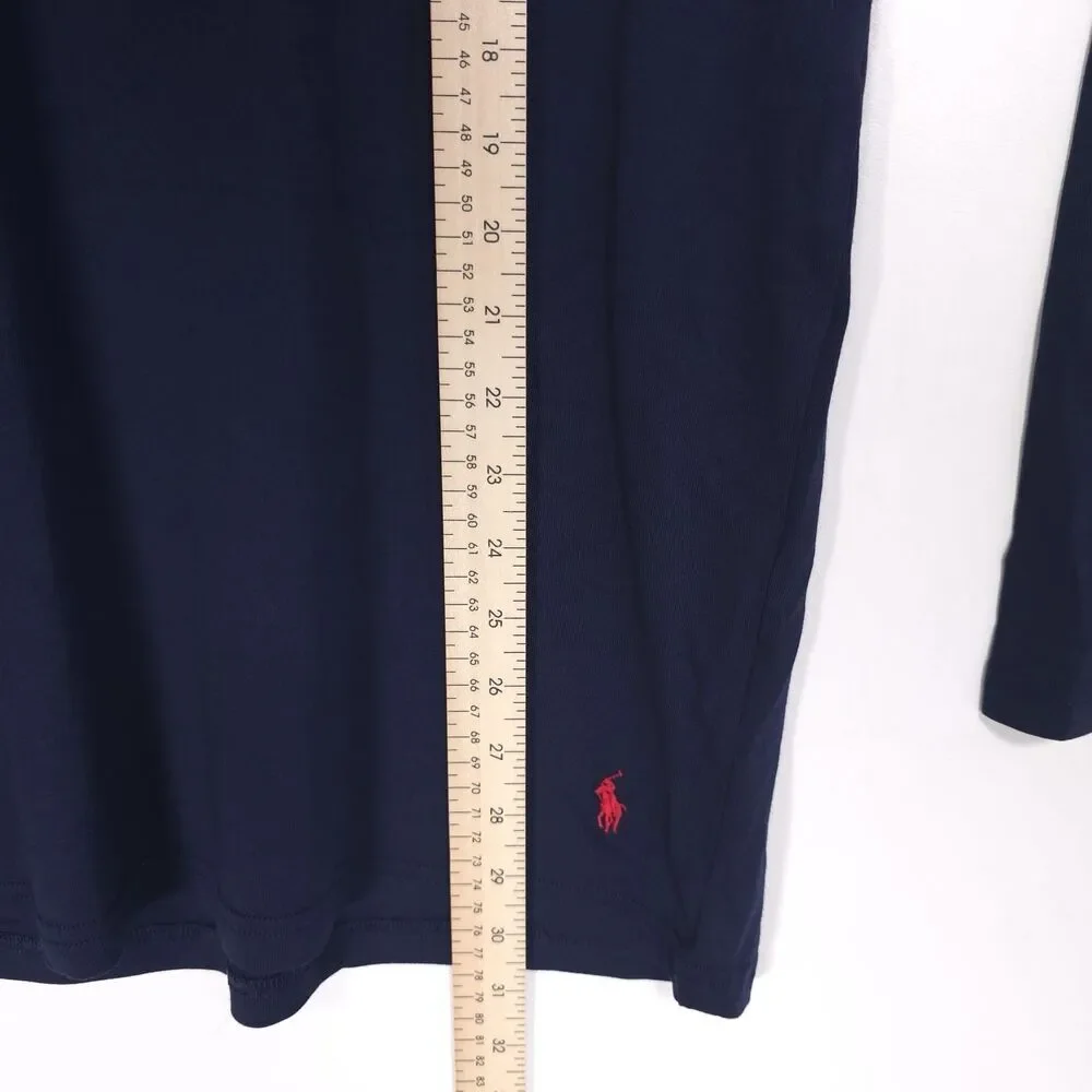 POLO RALPH LAUREN New LARGE Supreme Comfort Hoodie Mens Cotton Blend Navy Lounge